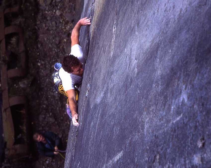 Big Time (E6 6c) on the Main Cliff